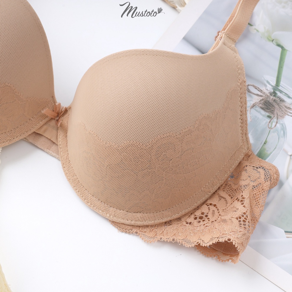 Mô tả Áo Lót Nữ Mustoto Mút Vừa 2,5cm Có Gọng Nâng Phối Lưới (MA46) - 10