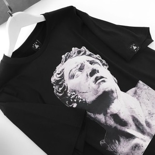 Áo thun oversize in hình tượng đá Roman hi lạp, áo phông nam nữ unisex