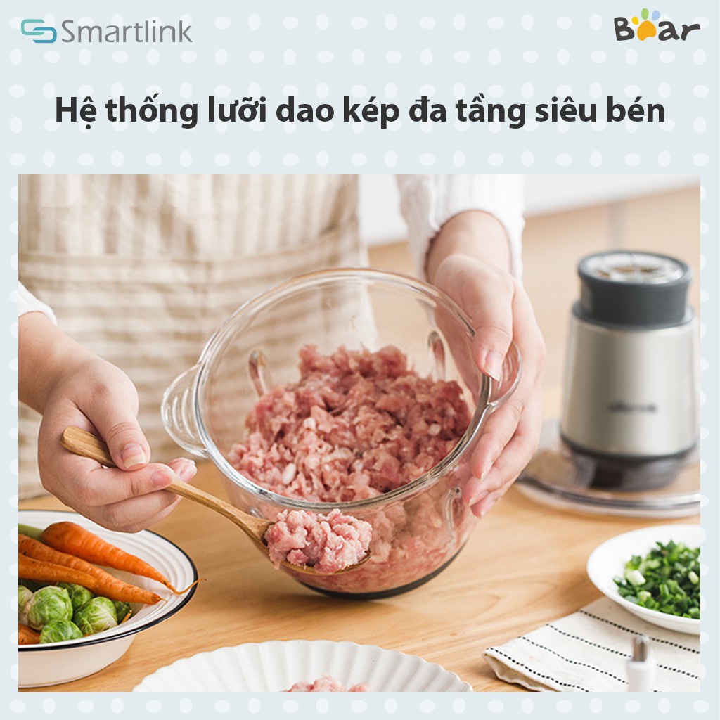 Ảnh Máy Xay Thực Phẩm Đa Năng 2L Bear QSJ-B03Y7 - Hàng Chính Hãng - Bảo Hành 18 tháng 3
