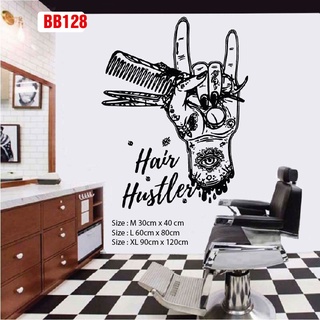 Decal dán làm đẹp cửa tiệm Barber và Salon, thu hút khách hàng, tạo điểm nhấn cho tiệm  P9