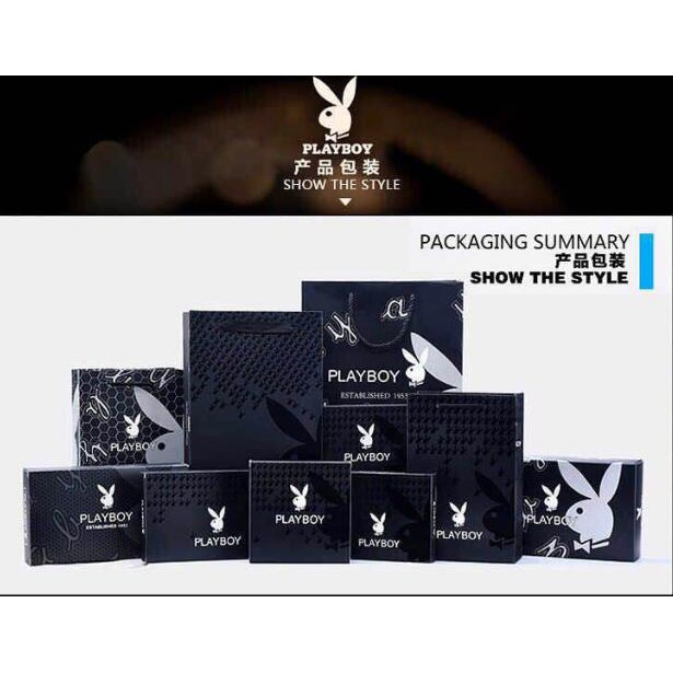Playboy Nam Thắt Lưng Bộ Ví Ngắn Thắt Lưng Bộ Da Thắt Lưng Ngắn Ví Cha Chồng