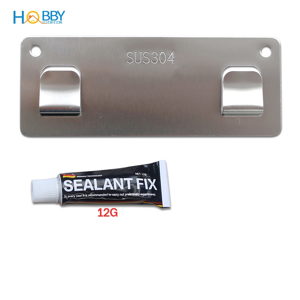 Miếng dán Inox 304 cho các loại kệ rổ kèm keo HOBBY Home Decor PASS