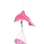 FUJIOU Bell Pha Lê Dễ Thương Dolphin Sáng Tạo 4 Ống Kim Loại
