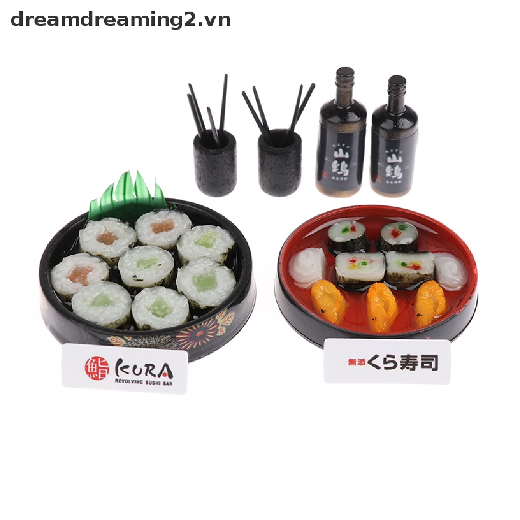 Mô hình hộp cơm trưa sushi cho ngôi nhà búp bê Nhật Bản