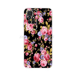Ốp điện thoại TPU silicon mềm họa tiết hoa thời trang cho Xiaomi Redmi 10 10 6.5 Inch Redmi10