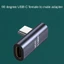 90 Degree Type-C Male to Female Extender Support USB-C 3.1 Charge Data Transfer