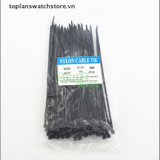 Túi 100 dây rút tự khóa bằng nylon tiện lợi cỡ 3x150mm