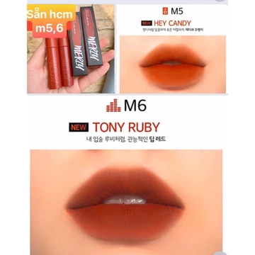 [HOT NEW] Son Kem Lì, Siêu Mịn Merzy Bite The Beat Mellow Tint M5,M6 💄