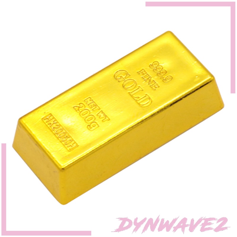 [Dynwave2] Thanh vàng giả Mô phỏng vàng Đạo cụ khăn giấy Đồ chơi trang trí bàn