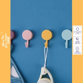 COMBO 5 Móc Tròn Dán Tường Treo Đồ Đa Năng - Móc Gắn Tường Trang Trí Decor Nhà Cửa Nhiều Màu Sắc 88251