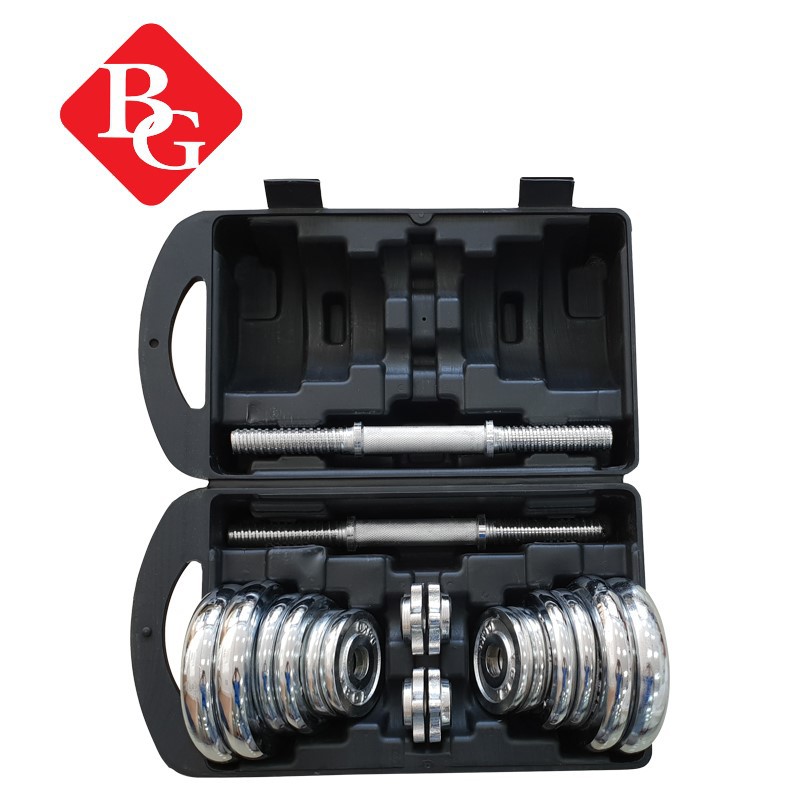 Ảnh BG Bộ tạ tay kim loại 20KG cao cấp đa năng điều chỉnh mới nhất 1