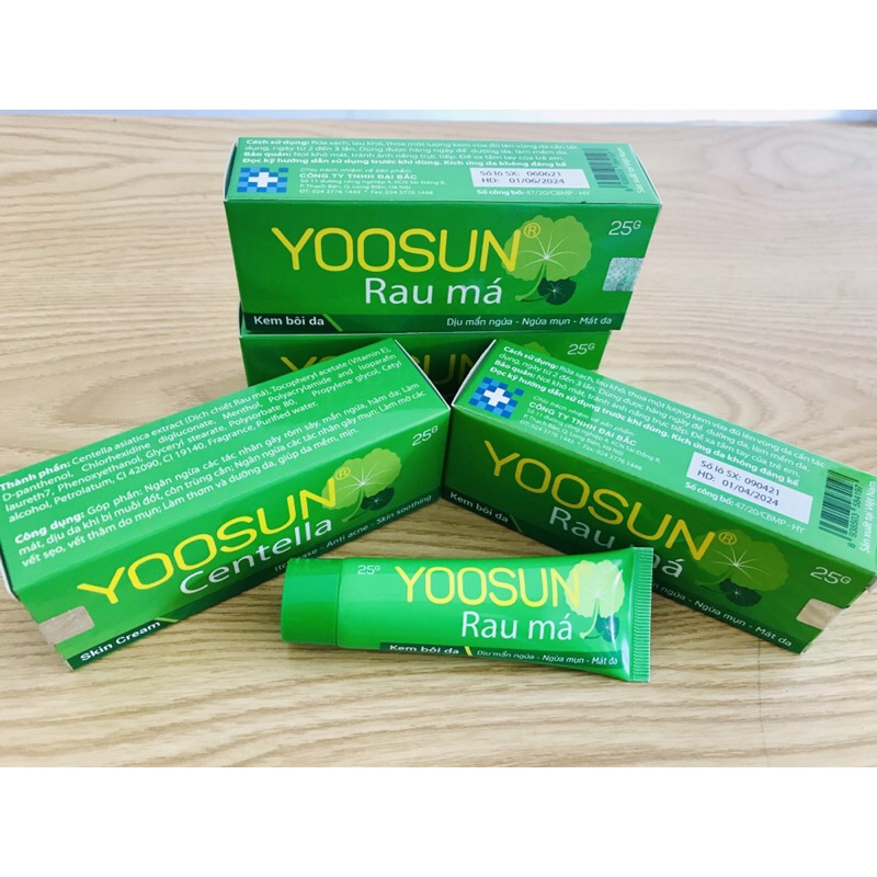 YOOSUN RAU MÁ GIÚP NGĂN NGỪA MỤN-MÁT DA-LÀNH SẸO Tuýp 25g | Shopee Việt Nam