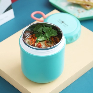 cốc đựng cháo giữ nhiệt kèm muỗng, cốc đựng canh đựng cháo có quai xách mẫu mới