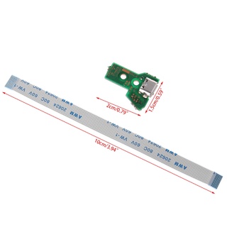 Replace USB Charging Port Board For JDS-040  Controller With 12Pin Flex Cable