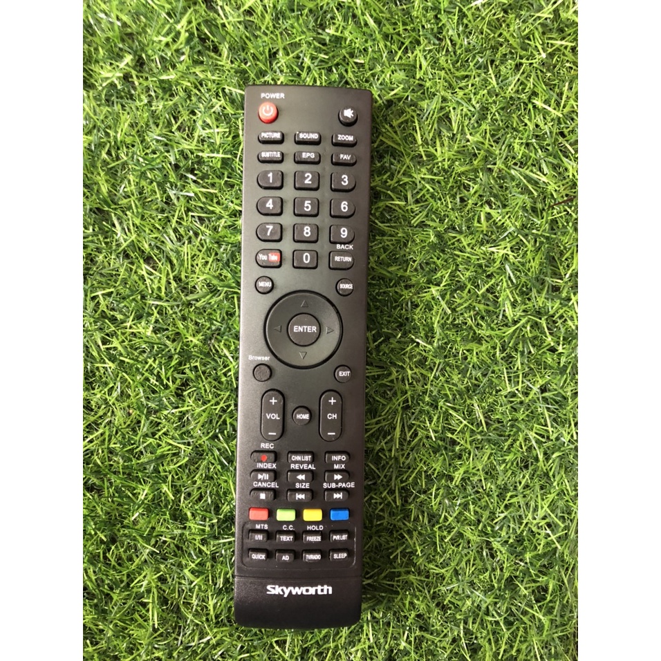 Điều khiển tivi Skyworth có nút Youtube bên tai trái - Remote Skyworth