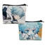 HT2 Anime Genshin Tác Động Tiền Xu Túi Đựng Mỹ Phẩm Túi Vải Thời Trang Túi Cầm Tay Hoạt Hình Chongyun Lisa Quà Tặng TH2