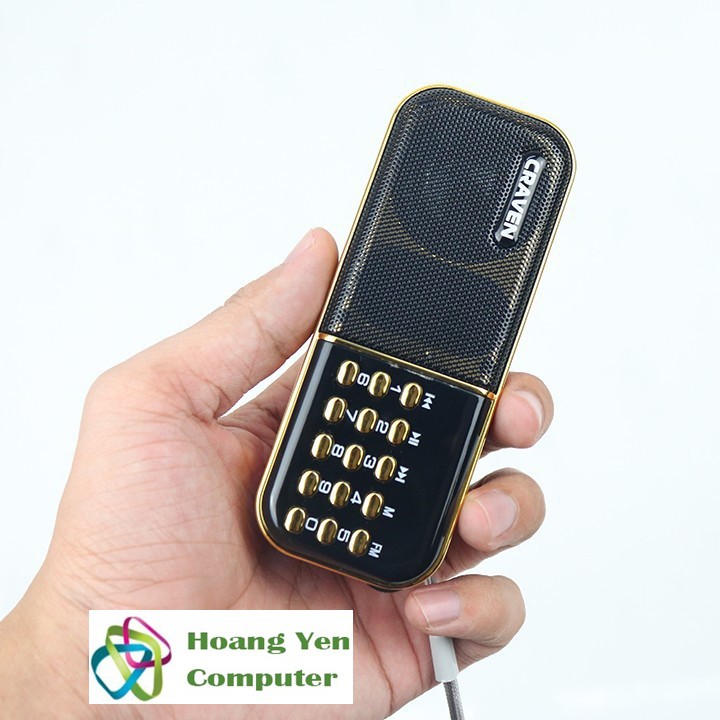 Loa Nghe Thẻ Nhớ, Đài FM CR25A Âm Thanh Cực Lớn - BH 6 Tháng - Hoàng Yến Computer