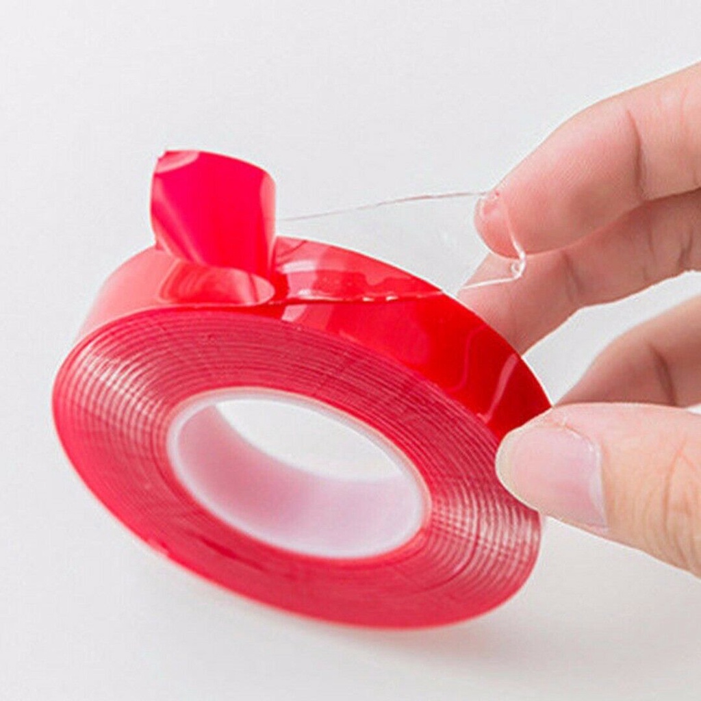 Băng Keo Hai Mặt Acrylic Trong Suốt Dài 3m Dùng Để Trang Trí Nhà