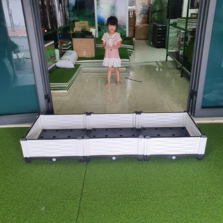 Chậu Ghép Thông Minh 150x50x23cm Nhựa HDPE/PP Cao Cấp, Trồng Rau, Hoa, Cây Cảnh Sân Thượng Ban Công