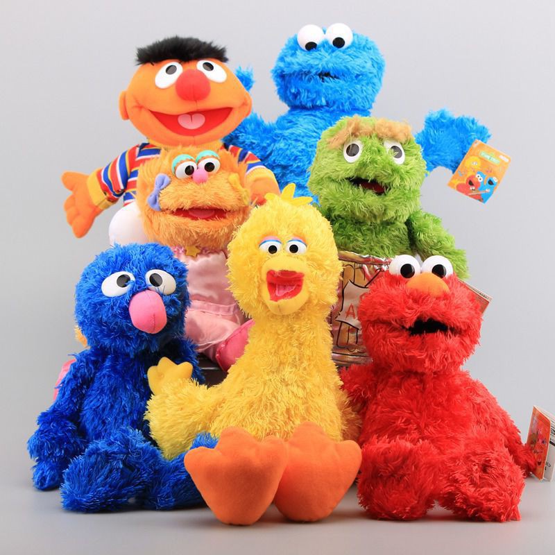 Con Rối Đeo Tay Hình Hoạt Hình Sesame Street Elmo Cho Bé