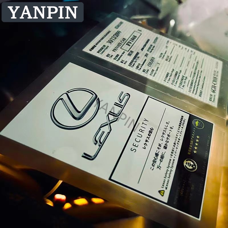 Lexus Miếng Dán Tĩnh Điện Trang Trí Kính Chắn Gió Xe Hơi IS250 CT200H ES250 GS250 IS250 LX570 LX450d NX200T RC200T RX300 RX330 RX350