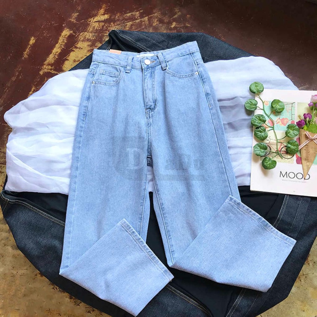 Ảnh Quần Jeans Dài Ống Rộng Thời Trang Dành Cho Nữ 2