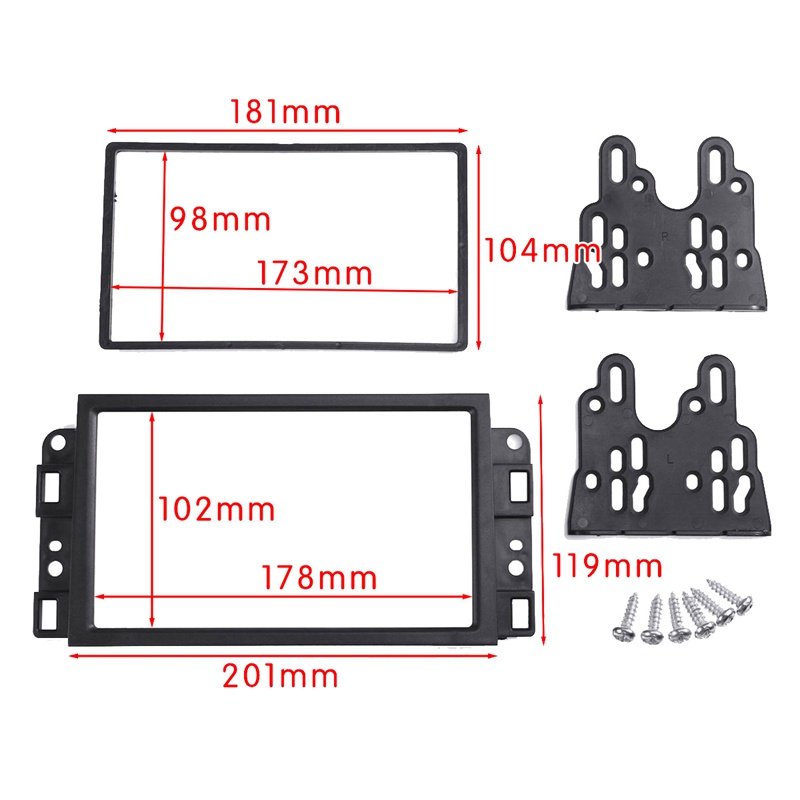 2Din Radio Ô Tô Fascia CD DVD Bảng Điều Khiển Âm Thanh Bảng Điều Khiển Khung Cho Chevrolet Captiva / Lova / Gentra / AVEO