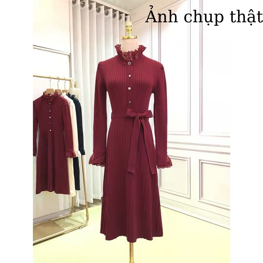 Váy len - Đầm nữ chất len cao cấp hàng Quảng Châu(có ảnh và clip thật)