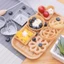 DWEL Cookie Nướng Khuôn Tay Cầm Bằng Gỗ Phễu Máy Làm Bánh Nhôm Sắt Máy Làm Bánh