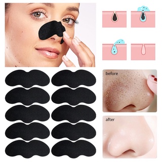 Set 10 Miếng Dán Mũi Lột Mụn Đầu Đen Làm Sạch Sâu Se Khít Lỗ Chân Lông