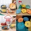Bộ 4 đĩa nhựa đựng thức ăn hình vỏ sò Hàn Quốc