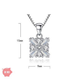 Dây chuyền vuông hoa tuyết BHDC104