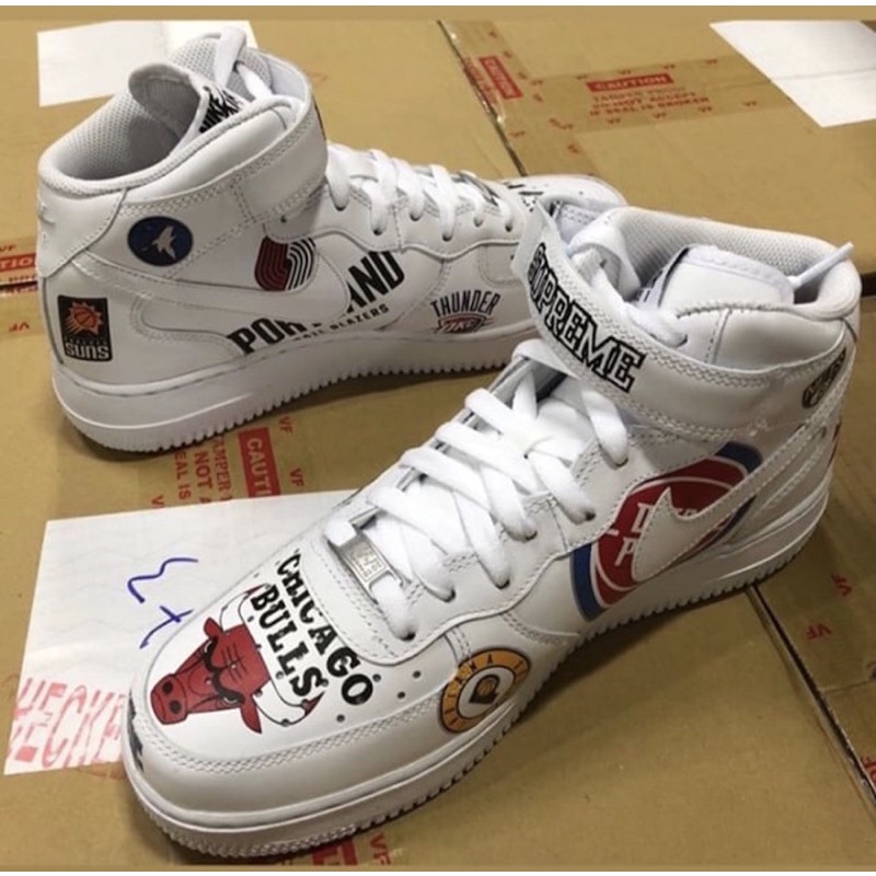 Nike x Supreme x NBA x Air Force 1 Giay C Cao Shopee Vi t Nam