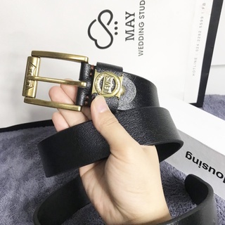 Thắt lưng nam da bò nguyên miếng. Dây lưng mặt khóa kim.Tặng Đinh Đục Lỗ