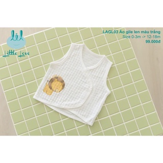 Áo gile len cho bé sơ sinh đến 18m Little Love