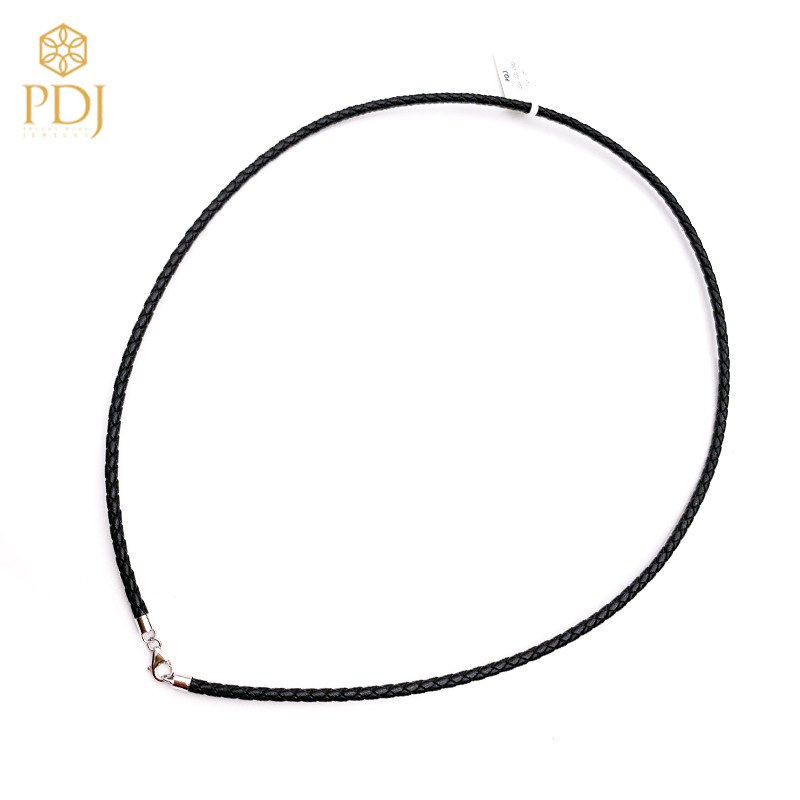 Ảnh Dây Da Xoắn Khóa Bạc Đeo Mặt Phật Và Mặt Dây Chuyền PDJ - PDJ000994 3
