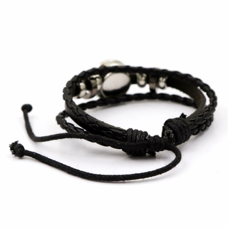 SS Demon Slayer Kimetsu no Yaiba Da Rộng Handmade Vòng Tay Thủy Tinh Anime Người Hâm Mộ Đá Quý Trang Sức Dây Đeo Tay