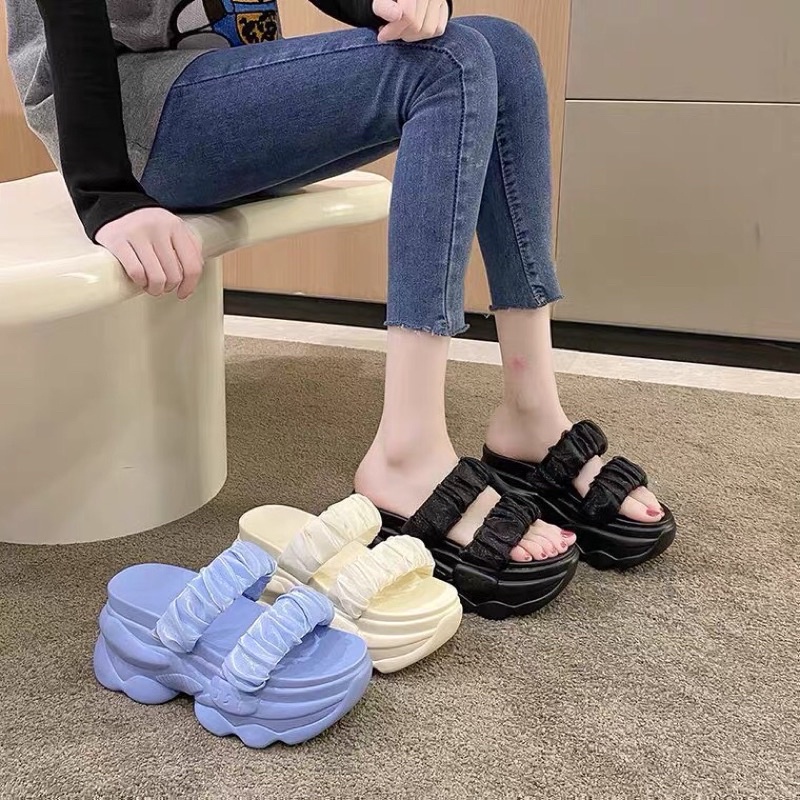 Dép nữ đế cao thời trang điệu đà (7-8cm)