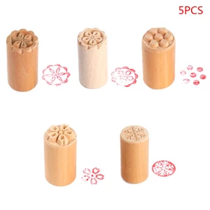 Cc 5 Bộ Khuôn Bánh Món Tráng Miệng Con Dấu Tem Truyền Thống Mặt Trăng DIY Bánh Quy Nướng Trang Trí Dụng Cụ