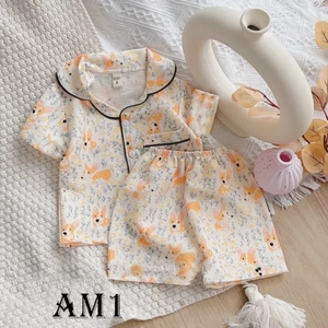Đồ bộ bé trai và đồ bộ cho bé gái - Bộ quần áo pijama chất đũi xốp cho bé QATE823 QATE898