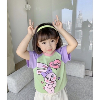 AT19-[tomnaukid] Áo thun cộc tay bé gái vải cotton siêu đáng yêu - Size 9-28Kg