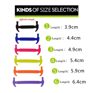 Set 12 Dây Giày Silicone Đàn Hồi Nhiều Màu Sắc Không Cần Buộc Tiện Lợi