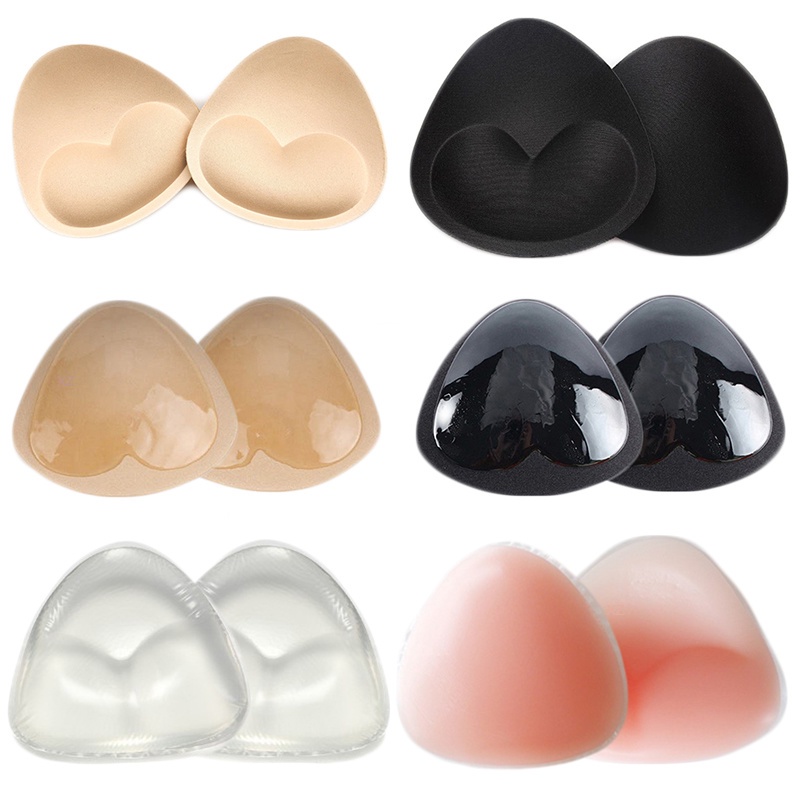[1 Cặp Miếng đệm ngực hình tam giác bằng bọt xốp silicon thoải mái] [Miếng đệm ngực nâng ngực có thể tháo rời dành cho nữ Bikini, Áo, Áo ngực thể thao, Đồ bơi] [Áo ngực đệm ngực nâng ngực]