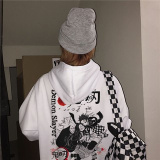 Áo hoodie nam nữ anime Kimetsu No Yaiba from rộng Unisex