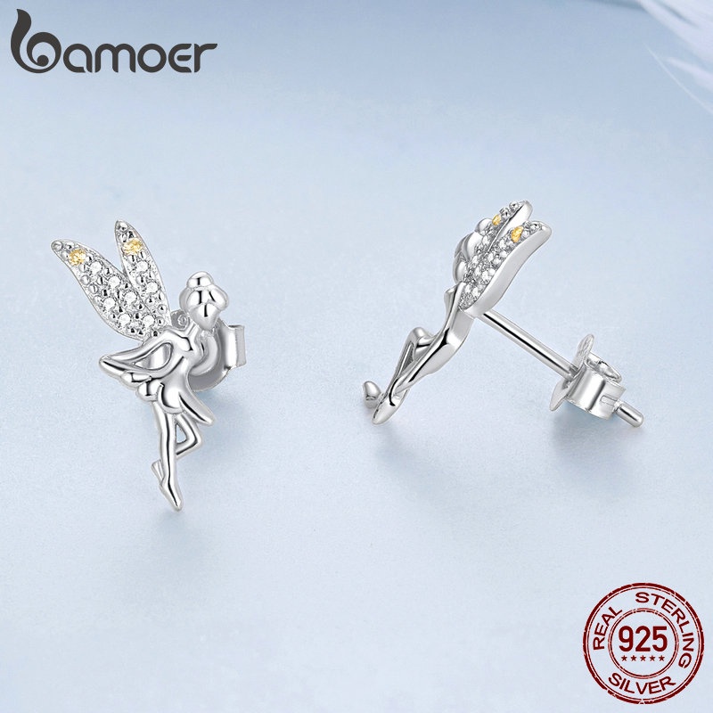 Bamoer Bông Tai Bạc 925 Đính Đá zircon bse046