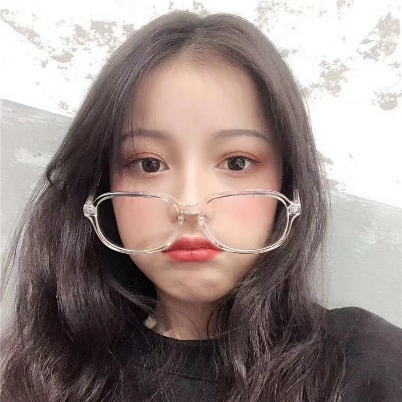 Kính cận thời trang nam nữ mắt kính không độ gọng tròn chống tia UV phong cách Ulzzang đẹp giá rẻ HANASO 026