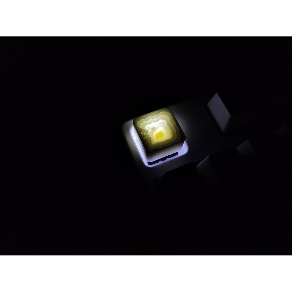 Keycap artisan Abyss xuyên led cực đẹp, thành keycap dày dặn, lắp cho bàn phím cơ | BigBuy360 - bigbuy360.vn