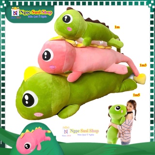 Gấu Bông Khủng Long Nhồi Bông Siêu Dài SIÊU TO Siêu Mịn
