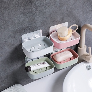 Khay Kệ Đựng Xà Bông Xà Phòng 2 Lớp Dán Tường 88250
