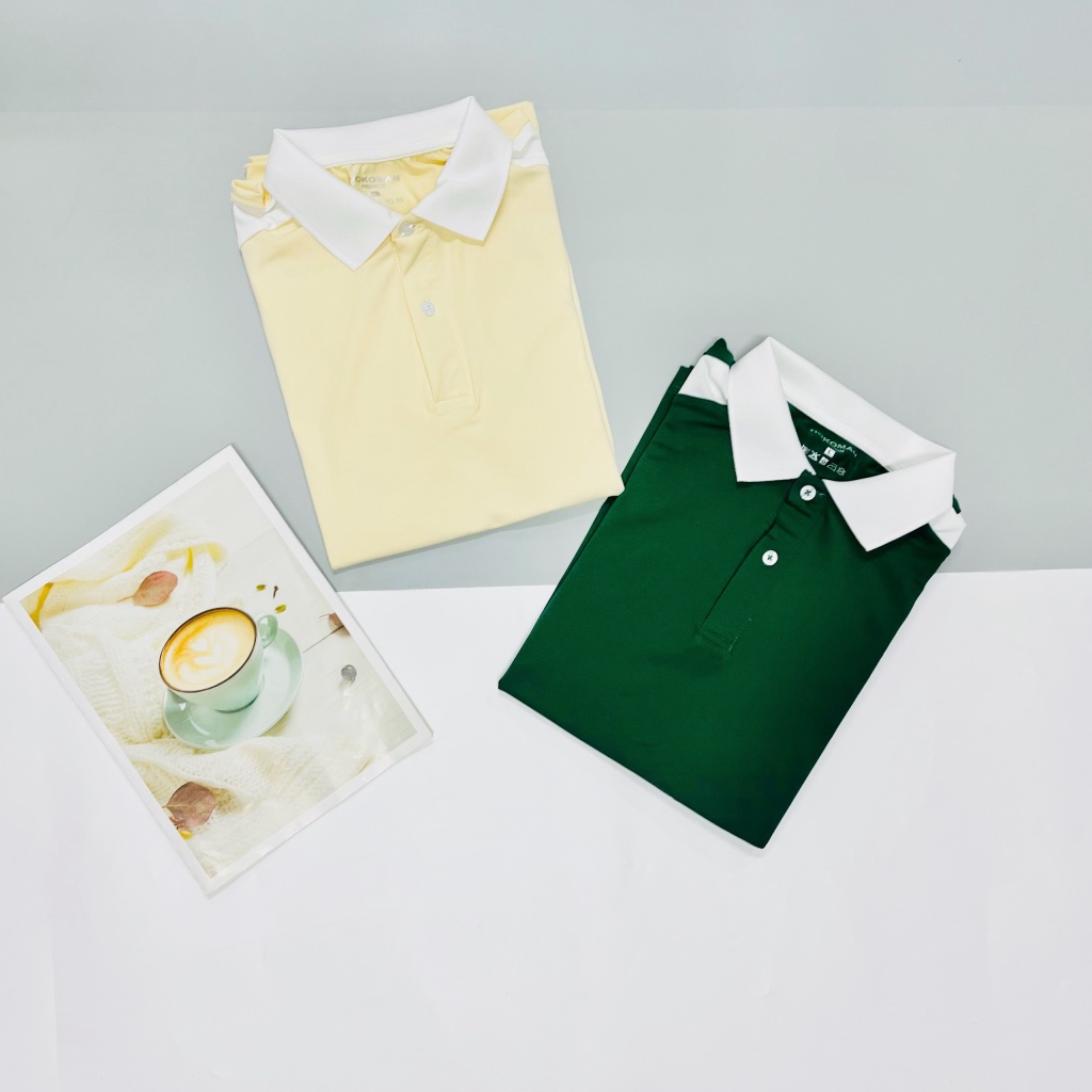 (HCM) ÁO THUN POLO TAY NGẮN THỜI TRANG HÀN QUỐC SIÊU HOT , CỔ BẺ CỰC XỊN HIYU STORE